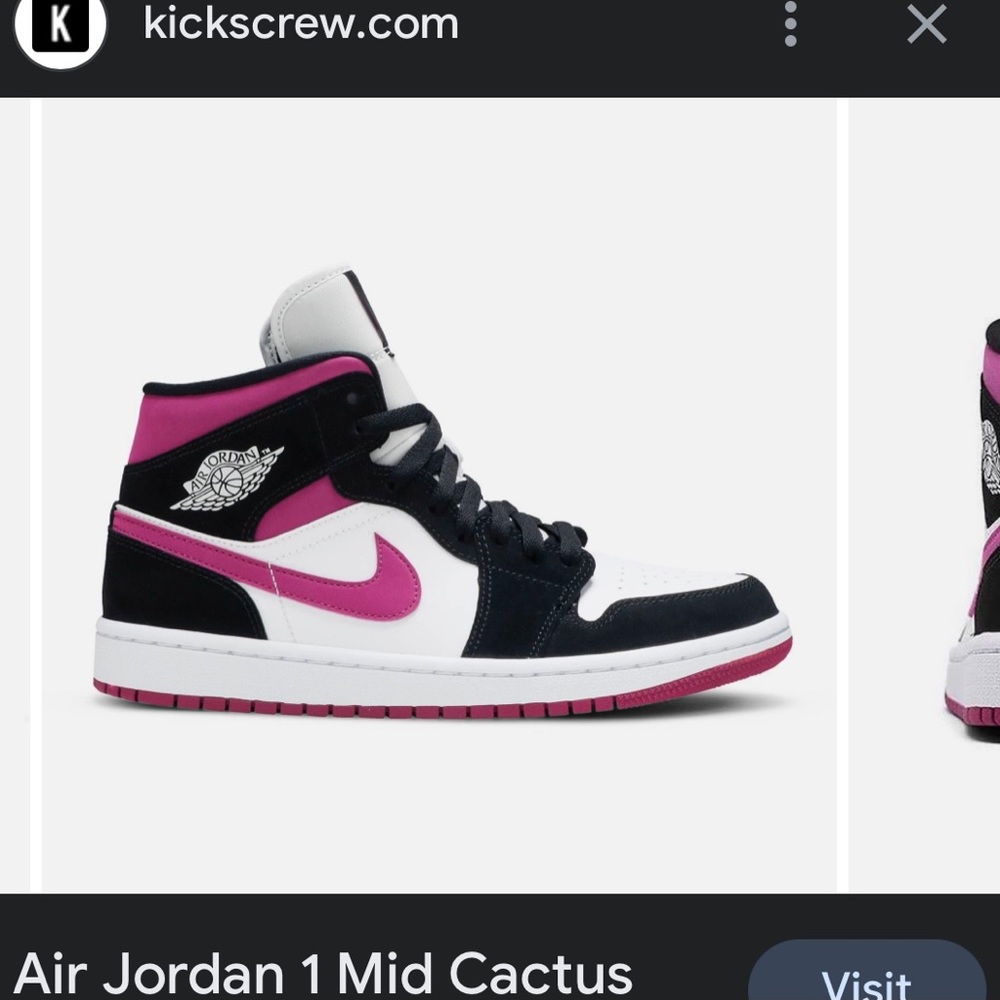 Air Jordan 1 Mid 'Cactus Flower'